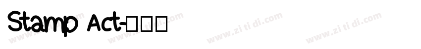 Stamp Act字体转换